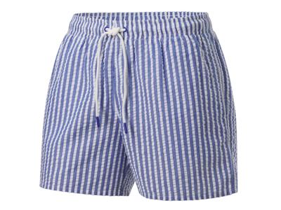 CRIVIT Heren zwembroek (Blauw/gestreept, M)