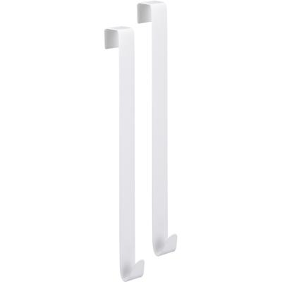 Deurhaken voor keuken kastdeuren - 6x stuks - wit - 30 cm - handdoekhaakjes Deurhaken voor keuken kastdeuren - 6x stuks - wit - 30 cm - handdoekhaakjes