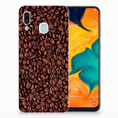 Samsung Galaxy A30 | Siliconen Case | Koffiebonen