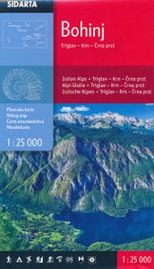 Wandelkaart Bohinj Triglav, Krn, Crna prst - Julische Alpen | Sidarta