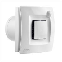 Muurinbouwventilator wit silent dual 100 90M³ met bewegingsmelder en hygrostaat Nieuw