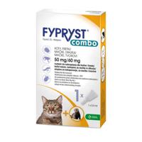 FYPRYST Combo 50/60mg - druppels tegen vlooien en teken voor katten - 1x0.5ml