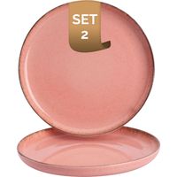 Palmer Bord Antigo 19 cm Roze Porselein 2 stuks - thumbnail