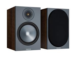 Monitor Audio Tweedelans: Bronze 100 boekenplank speaker walnoot (per paar)