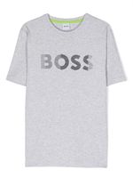BOSS Kidswear T-shirt met logoprint - Grijs - thumbnail