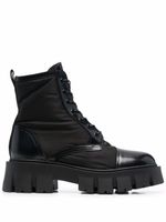 Premiata bottines lacées à semelle épaisse - Noir