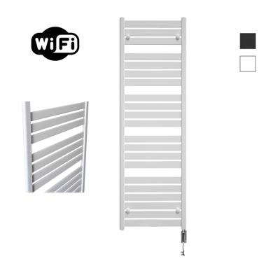Sanicare HVW - Moda electrische WifiRadiator - 160x60cm - mat wit met thermostaat chroom - rechtsonder HRDWC 601600/W