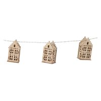 Lichtslinger Led met 10 Huisjes, 150cm - thumbnail