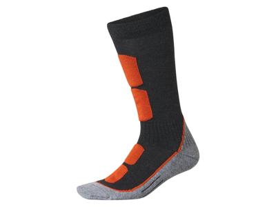 esmara Heren thermo sportsokken (grijs/oranje, 43/44)