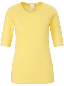 Shirt ronde hals model Velvet Van Bogner geel