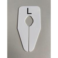 Maataanduider ovaal wit/zwart L