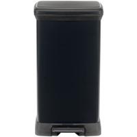 CURVER Decobin Rechthoekige afvalbak - 50 L - Carbon Black