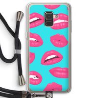 Bite my lip: Samsung Galaxy A8 (2018) Transparant Hoesje met koord