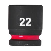 Milwaukee Accessoires shockwave krachtdop 1/2" kort 22 mm | 1 stuk - 4932480316
