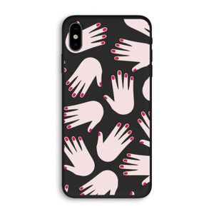 Hands pink: iPhone XS Biologisch afbreekbaar hoesje