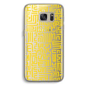 Majorelle Blue Print: Samsung Galaxy S7 Transparant Hoesje