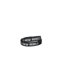 New Rebels Siliconen Polsbandje Man Zwart