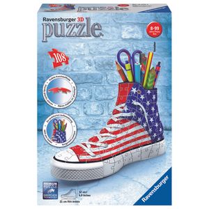 Ravensburger 3D-puzzel Amerikaanse stijl sneaker - 108 stukjes