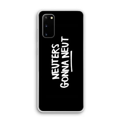 Neuters (zwart): Samsung Galaxy S20 Transparant Hoesje