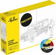 Heller 58702 STARTER KIT Citroen Mehari Gendarmerie Bouwpakket Schaal 1:24