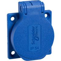 Schneider Electric PKS51B Stopcontact (inbouw) IP54, IK08 Blauw