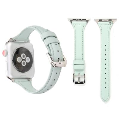 Eenvoudige manier lederen T Type horloge band voor Apple Watch serie 3 & 2 & 1 38mm