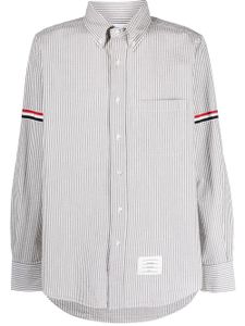 Thom Browne chemise à rayures verticales - Gris