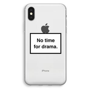 No drama: iPhone XS Transparant Hoesje