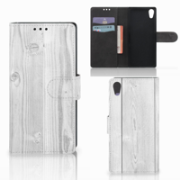 Sony Xperia XA1 | Book Style Case | White Wood
