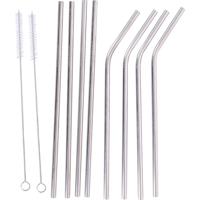 Alpina eco drinkrietjes 21cm rvs 10delig