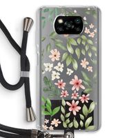 Botanical sweet flower heaven: Xiaomi Poco X3 NFC Transparant Hoesje met koord