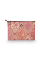 Pip Studio Pip Studio Charly Cosmetic Flat Pouch Medium Ornamento Orange 24x1x15.5cm