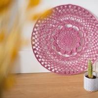 Organic Cotton Mandala Haakpakket 1 Vintage rose