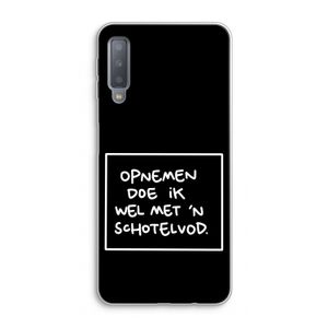 Schotelvod: Samsung Galaxy A7 (2018) Transparant Hoesje