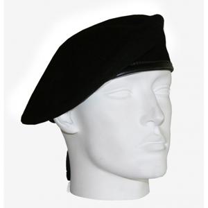 Soldaten baret - zwart - volwassenen - katoen - hoeden/petten