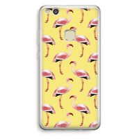 Flamingo's geel: Huawei Ascend P10 Lite Transparant Hoesje