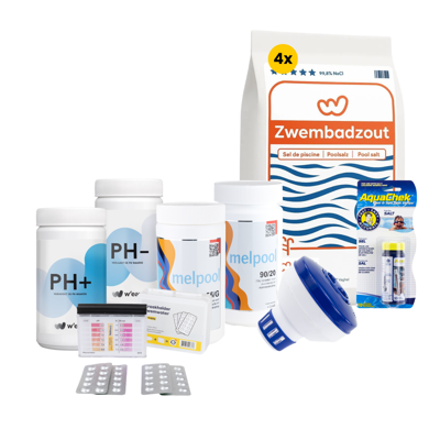 Toppy startset met zout voor zwembaden