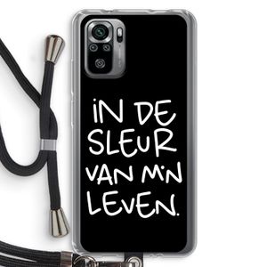 De Sleur: Xiaomi Redmi Note 10S Transparant Hoesje met koord
