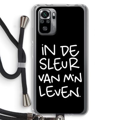 De Sleur: Xiaomi Redmi Note 10S Transparant Hoesje met koord