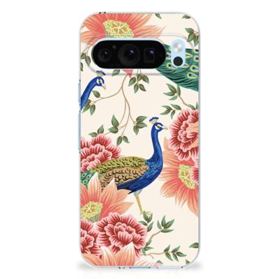 TPU Hoesje voor Google Pixel 9 | 9 Pro Pink Peacock