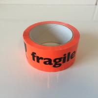 Tape fluor oranje BREEKBAAR FRAGILE