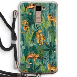 Luipaard 2: LG K10 (2016) Transparant Hoesje met koord