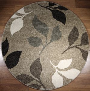 Rond Vloerkleed Casa Beige-Ø 120 cm