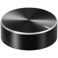 TRU COMPONENTS TC-11696488 Draaiknop Met knopmarkering Zwart (Ø x h) 29 mm x 10 mm Aluminium, Plastic 1 stuk(s) - thumbnail