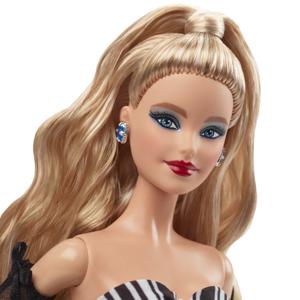 Mattel Signature - 65th Anniversary Collectible - Blond hair, black and white gown pop