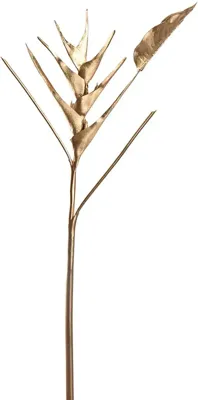 Pure Royal kunsttak heliconia 85cm goud