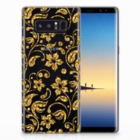 Samsung Galaxy Note 8 | TPU Case | Gouden Bloemen Samsung Galaxy Note 8 | TPU Case | Gouden Bloemen