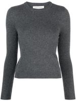 extreme cashmere pull en maille fine à design chiné - Gris