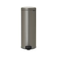Brabantia Pedaalemmer 30 liter met kunstof binnen emmer platinum
