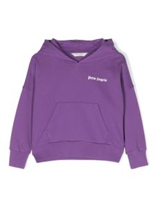 Palm Angels Kids hoodie en coton à logo imprimé - Violet